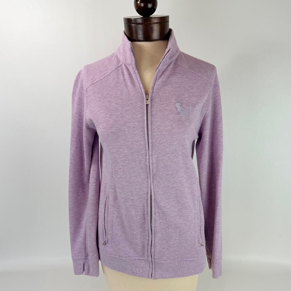 Peter‎ Millar Womens M Lavender Crown Performance Light Weight Full Zip Jacket